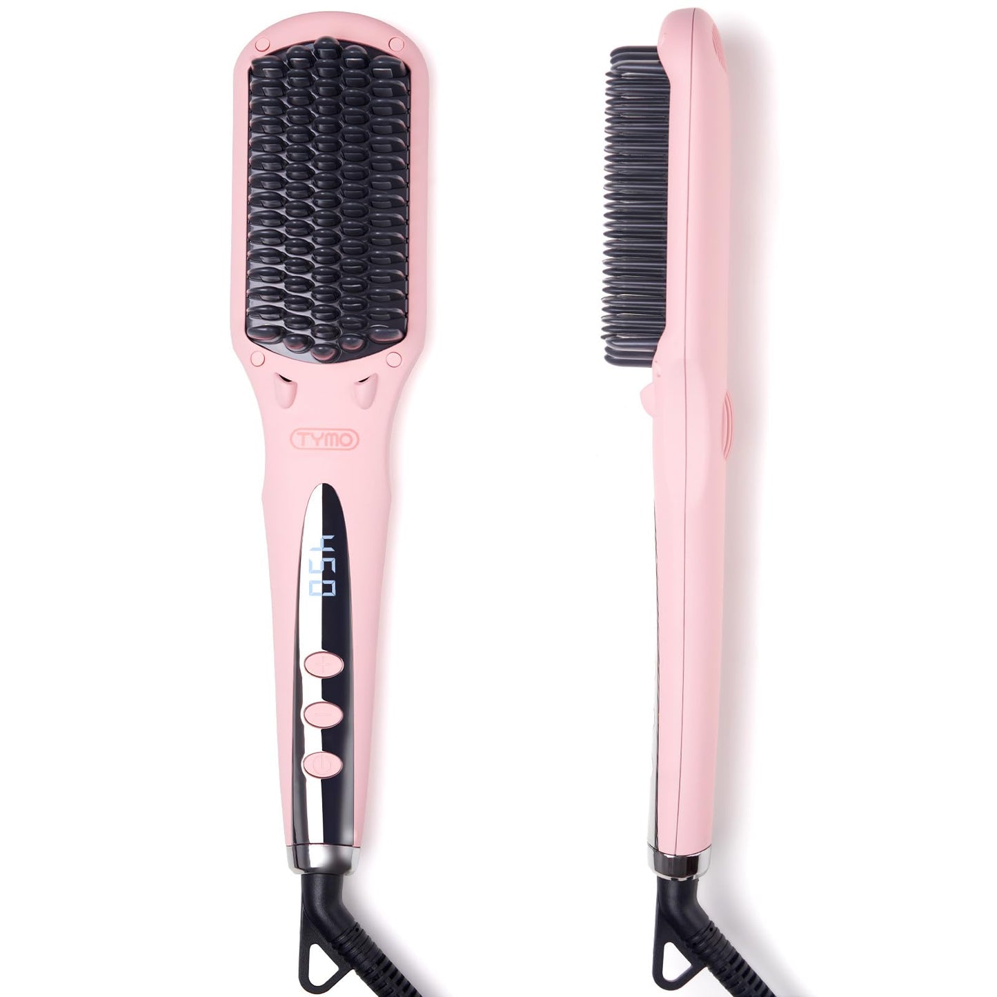 Ionic Hair Straightening Brush with Adjustable Heat Levels for Smooth Styling