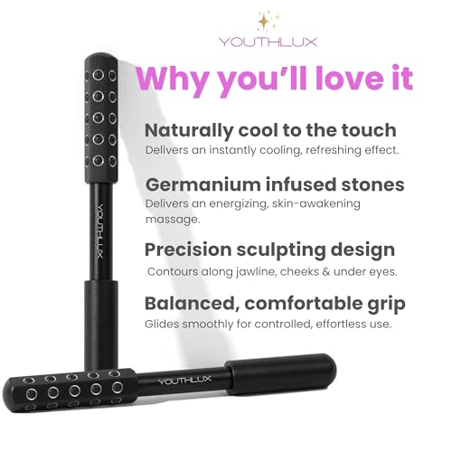 Germanium Stone Facial Roller for Lifting & Beauty Massage