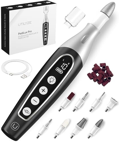 Cordless Electric Nail File Kit for Manicure, Pedicure & Callus Care
