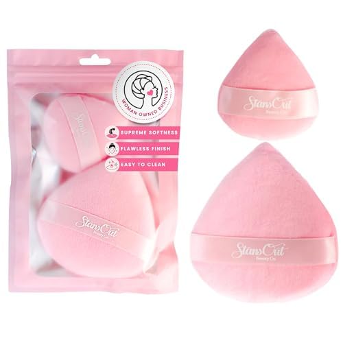 Memory Foam Makeup Blending Sponges for Liquid, Cream & Powder Foundation Finish