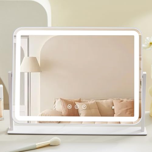 LED Makeup Mirror with 5X Magnification and Adjustable Lighting Modes