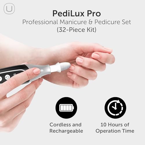 Cordless Electric Nail File Kit for Manicure, Pedicure & Callus Care
