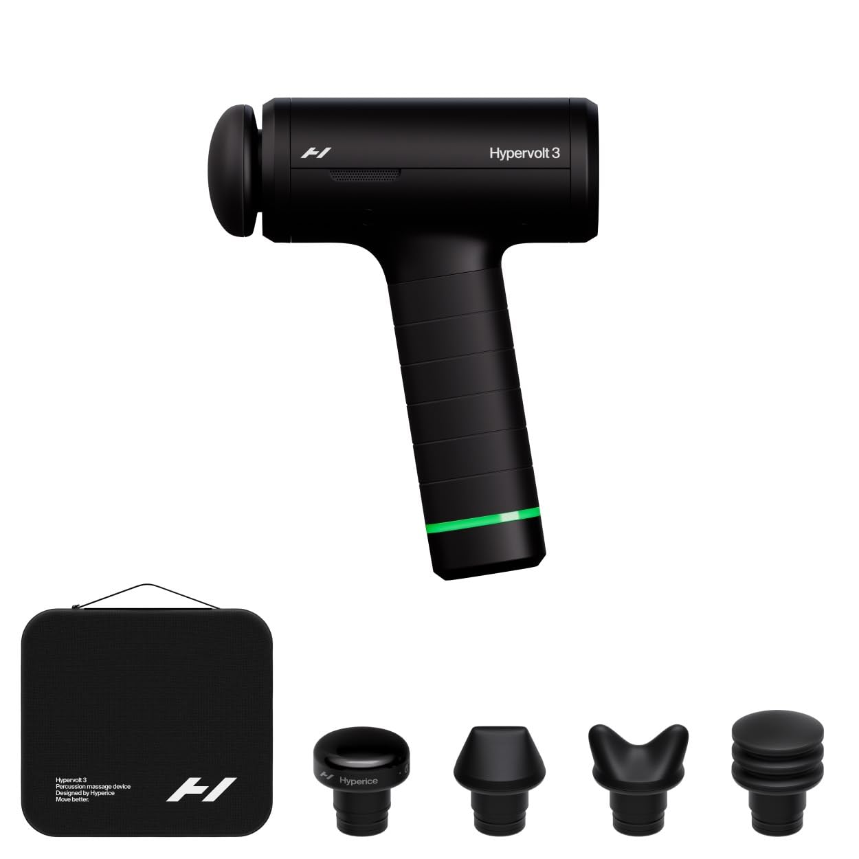 Hyperice Hypervolt 3 Percussion Massage Gun Heated Head Premium Carry Case