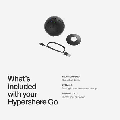 Hyperice Hypersphere Go Vibrating Ball Deep Tissue Massage Muscle Recovery