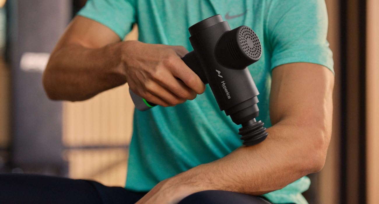 Percussion Massage Gun with Heated Head for Deep Tissue Muscle Relief