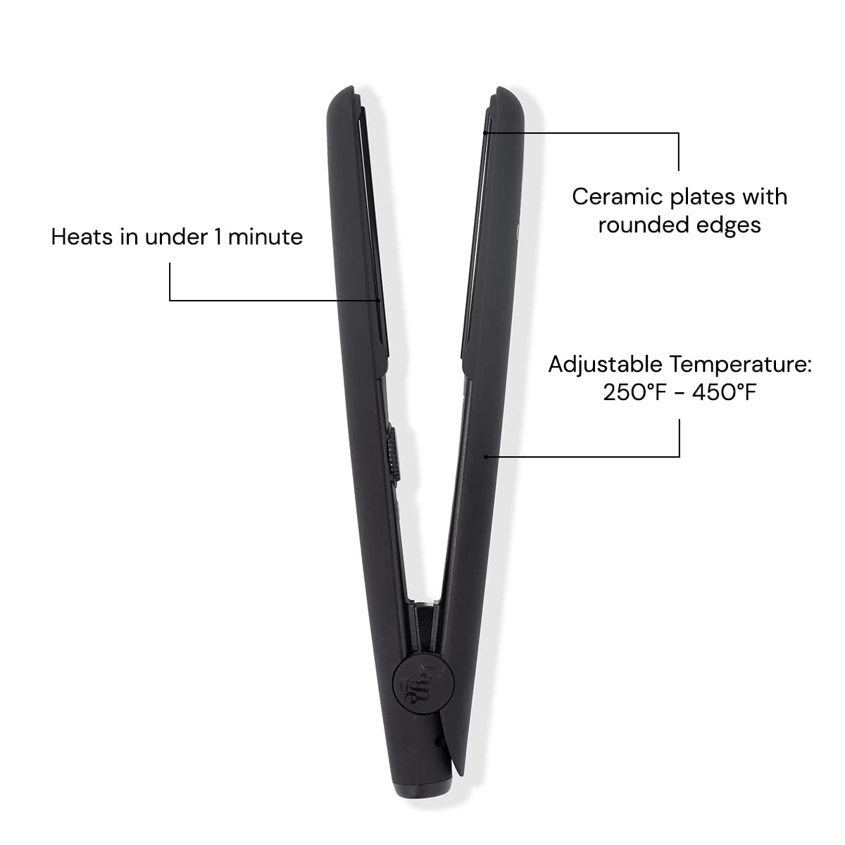 Ceramic Hair Straightener with Fast Heating for Smooth Shiny Styles