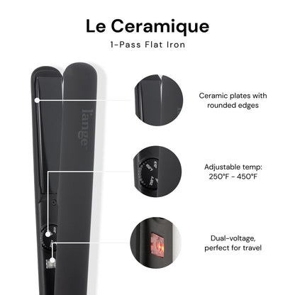 Ceramic Hair Straightener with Fast Heating for Smooth Shiny Styles