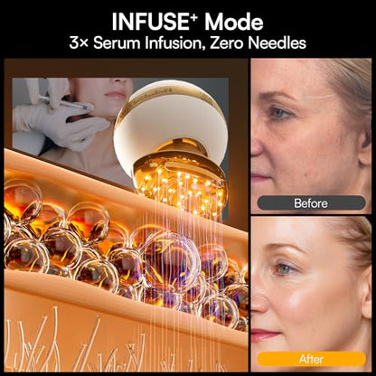INIA SPHERA Upgraded 8-in-1 Microcurrent Facial Device for Face & Neck
