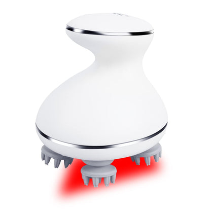 Red Light Therapy Scalp Massager with Waterproof Design & Wireless Charging