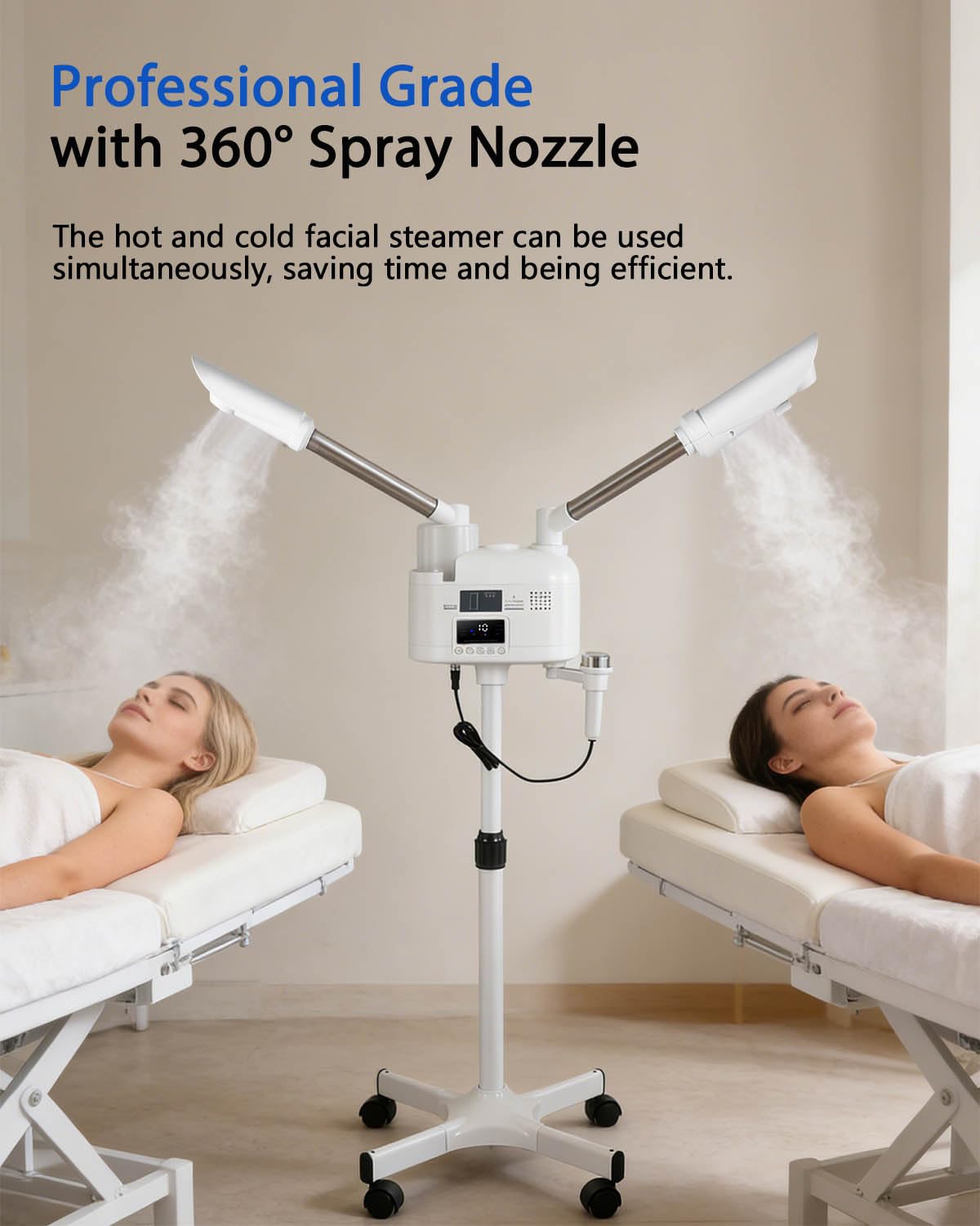 Professional Facial Steamer with Fast Heating for Salon & Home Skincare Use
