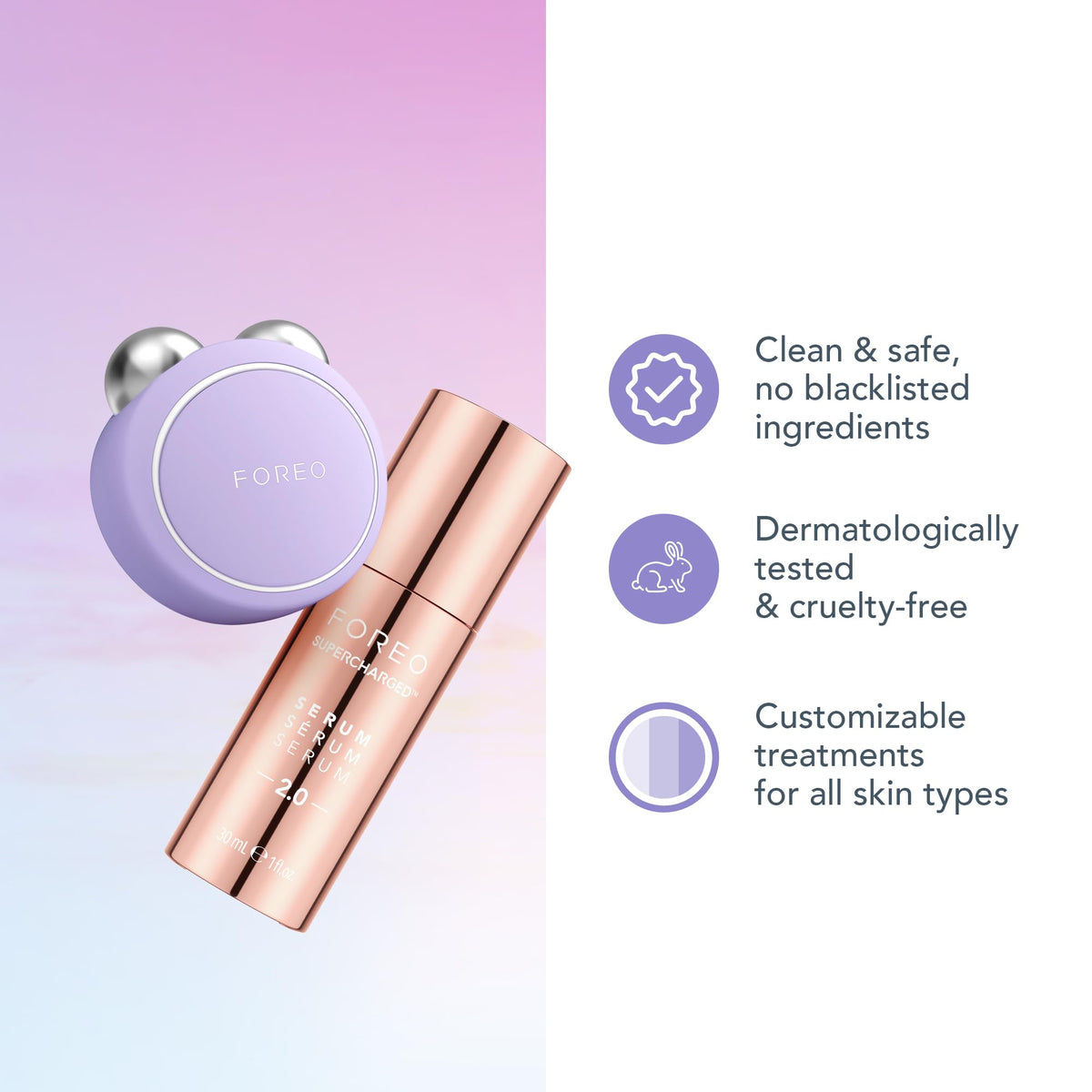 FOREO BEAR mini Microcurrent Facial Device - Instant Face Lift