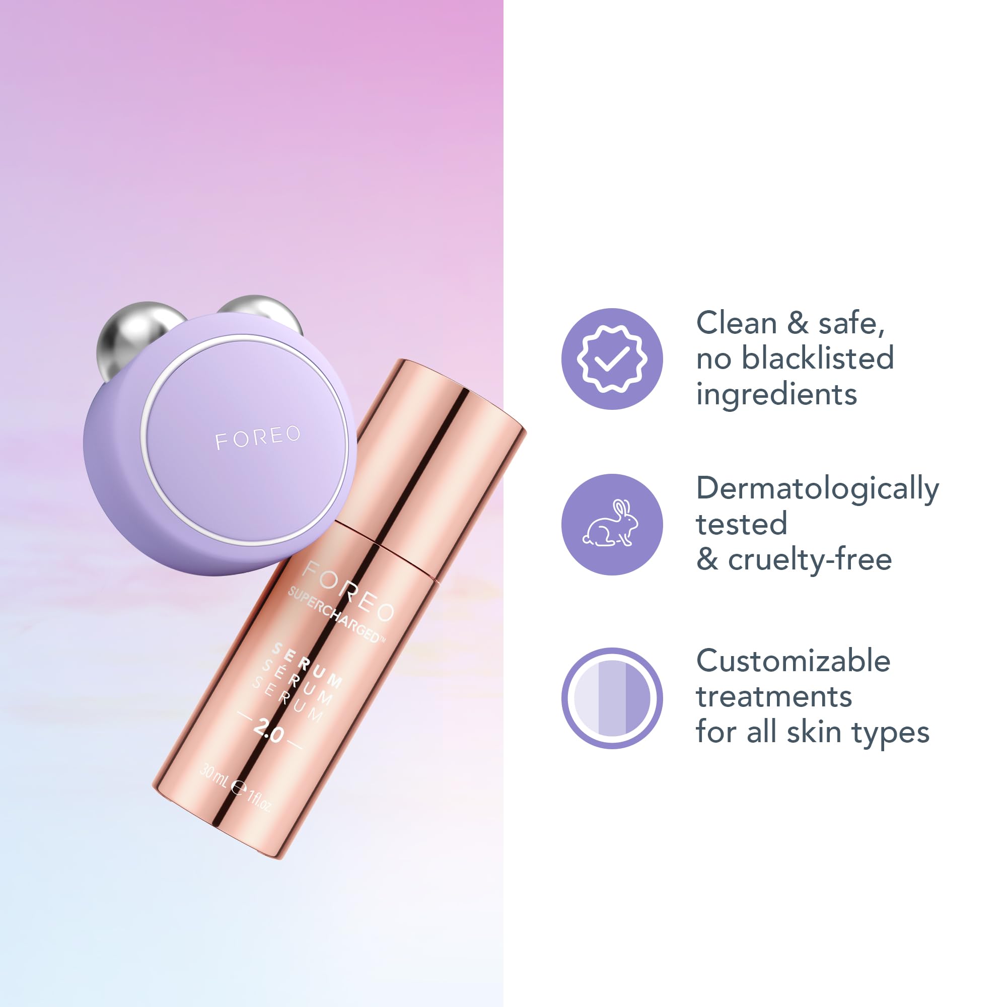FOREO BEAR mini Microcurrent Facial Device - Instant Face Lift