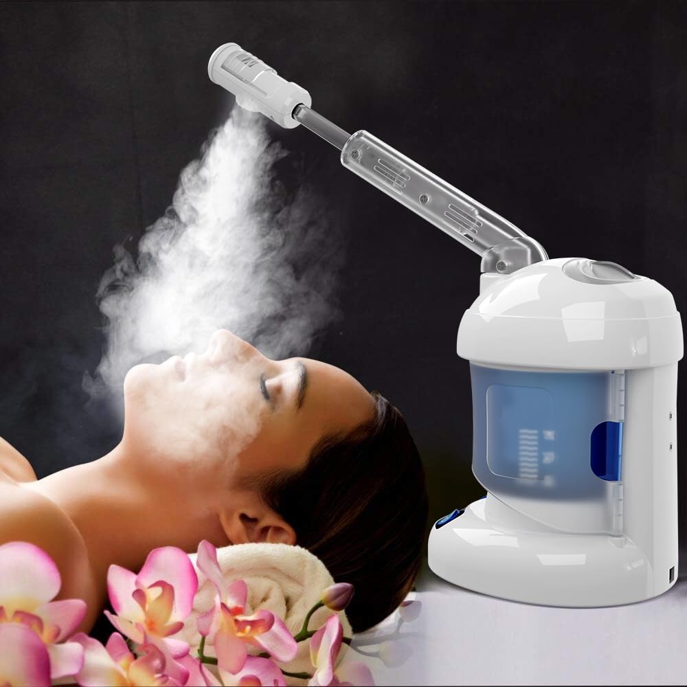 Nano Ionic Facial Steamer with Ozone Mist for Deep Skin Cleansing