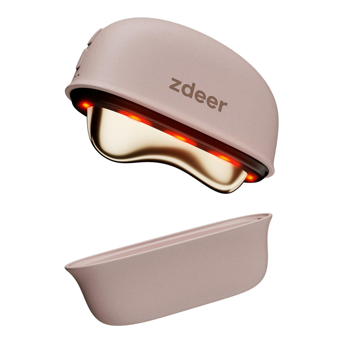 LED Red Light Therapy Face Massager with Heated Gua Sha Sculpting Tool