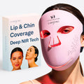 LED Light Therapy Mask with Red, Blue & Near Infrared Light Treatment