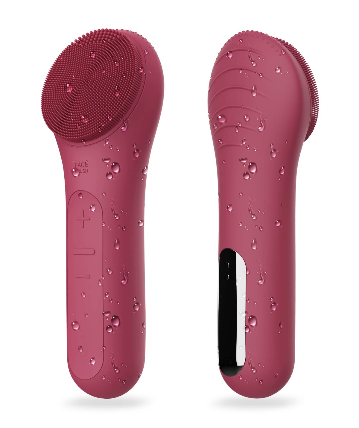 Ultrasonic Facial Cleansing Brush - Waterproof Rechargeable Face Scrubber