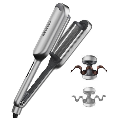 3-Barrel Hair Waver with Ionic Ceramic Technology for Beach Waves