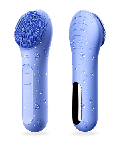 Ultrasonic Facial Cleansing Brush - Waterproof Rechargeable Face Scrubber