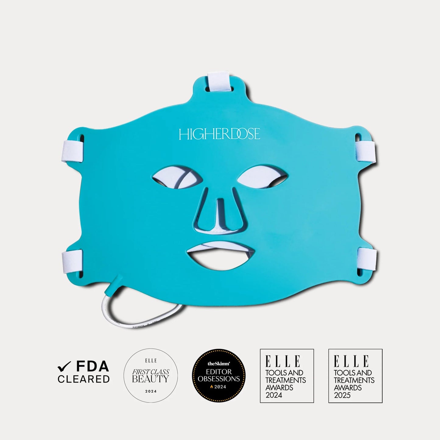 HigherDOSE Red Light Therapy Mask, FSA Eligible, FDA Cleared LED Face Mask
