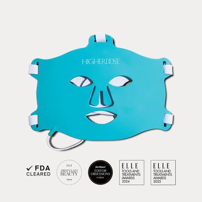 HigherDOSE Red Light Therapy Mask, FSA Eligible, FDA Cleared LED Face Mask