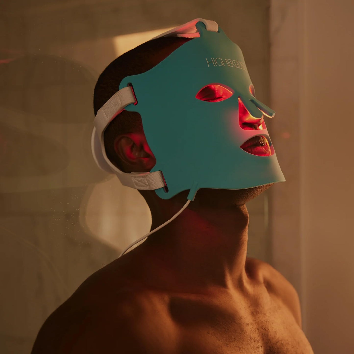 HigherDOSE Red Light Therapy Mask, FSA Eligible, FDA Cleared LED Face Mask