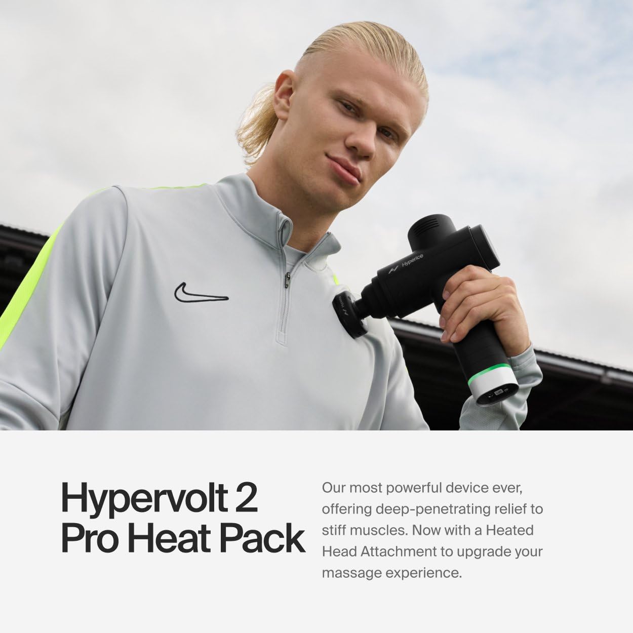 Percussion Massage Gun with Heated Head for Deep Tissue Muscle Relief