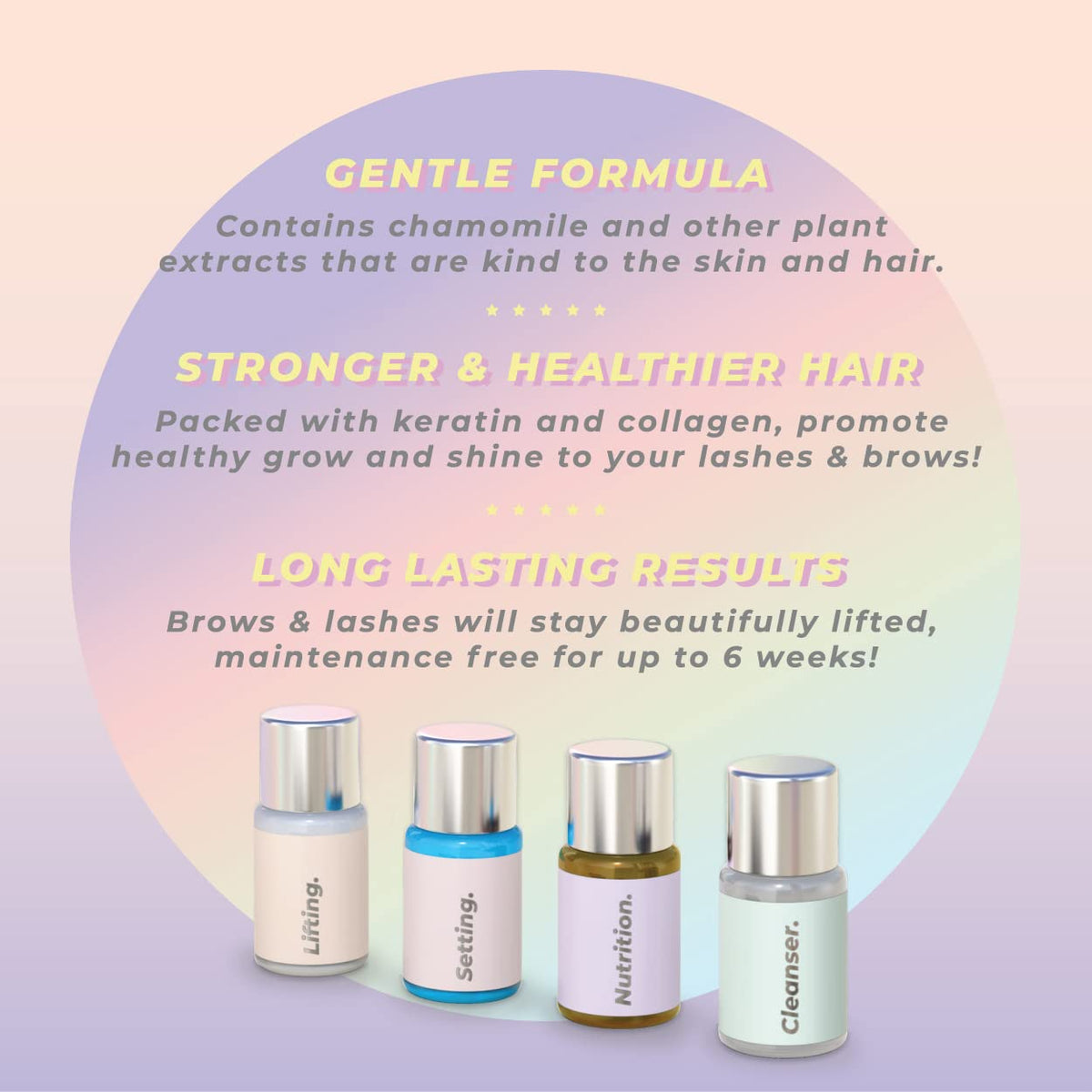 Lash Lift & Brow Lamination Kit for Fuller Lashes and Defined Brows