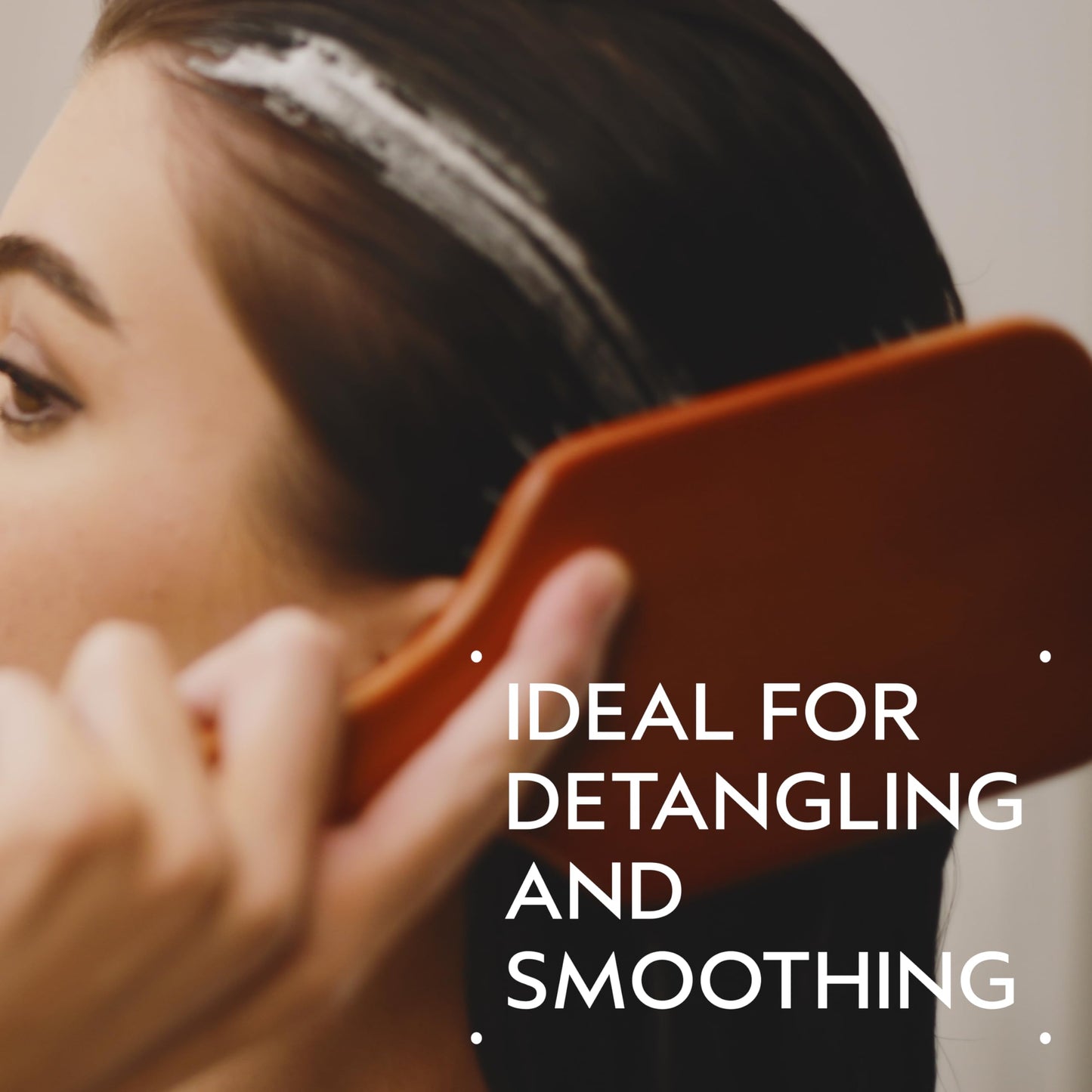 Wooden Paddle Hair Brush for Detangling, Smoothing & Blow Drying