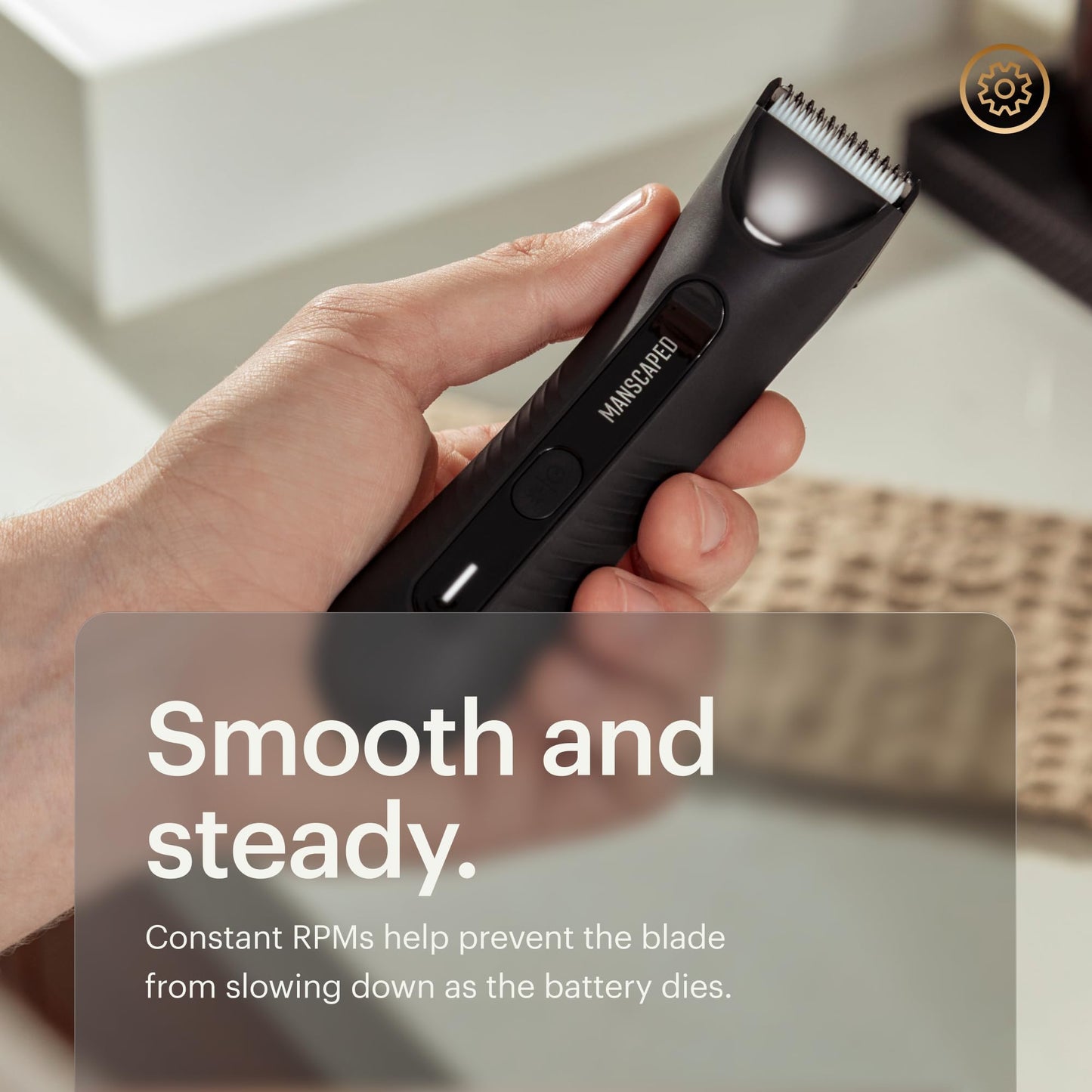 Waterproof Body Hair Trimmer with Skin-Safe Ceramic Blade Technology