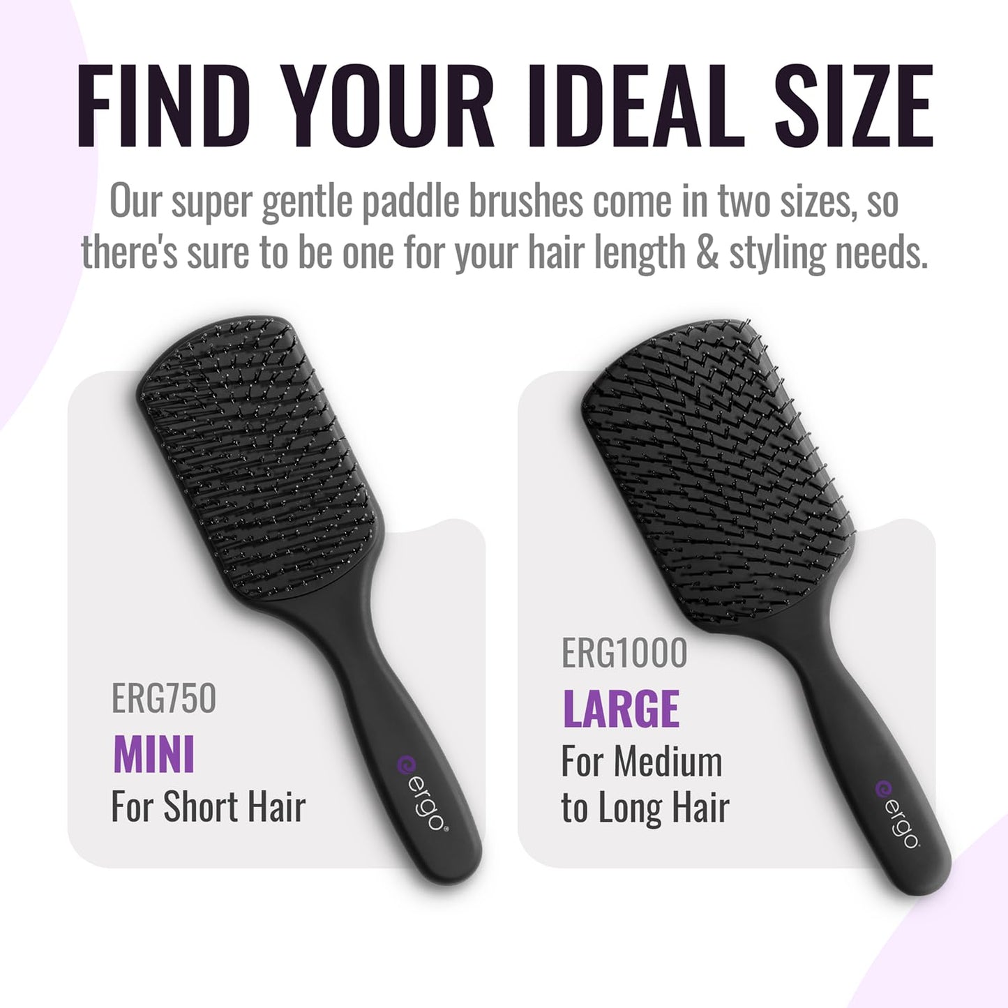 ERGO Professional Super Gentle Paddle Brush
