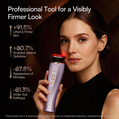 INIA Flare 3-in-1 Microcurrent Facial Device Red Light Therapy for Face