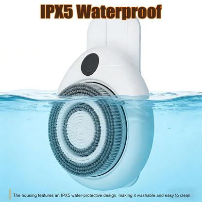 Wall-Mounted Electric Body Scrubber with Soft Bristles for Shower Care