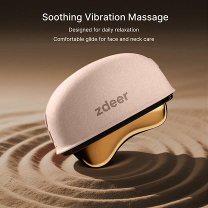 LED Red Light Therapy Face Massager with Heated Gua Sha Sculpting Tool