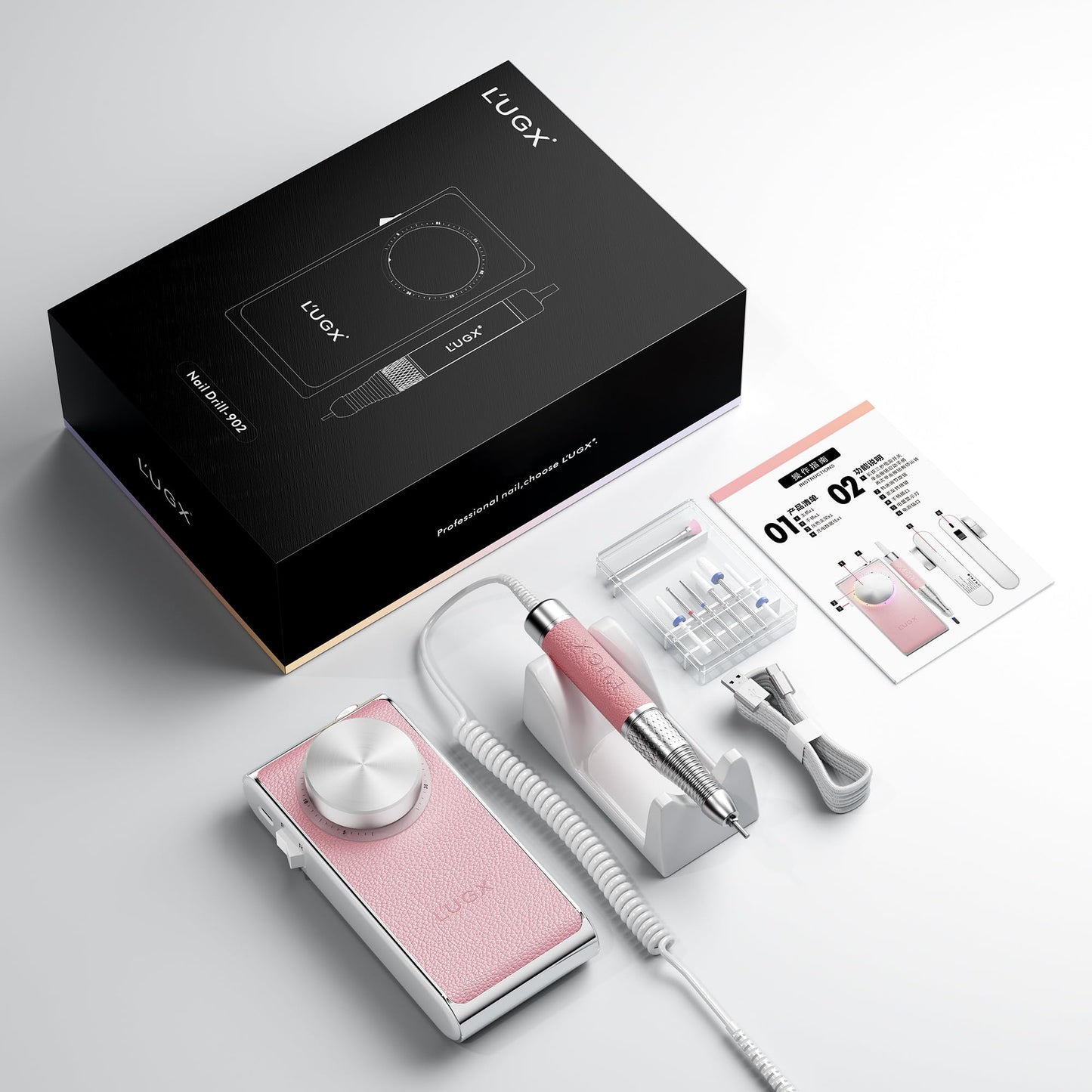 Cordless Electric Nail Drill Kit with 30000 RPM for Nail Care & Polishing