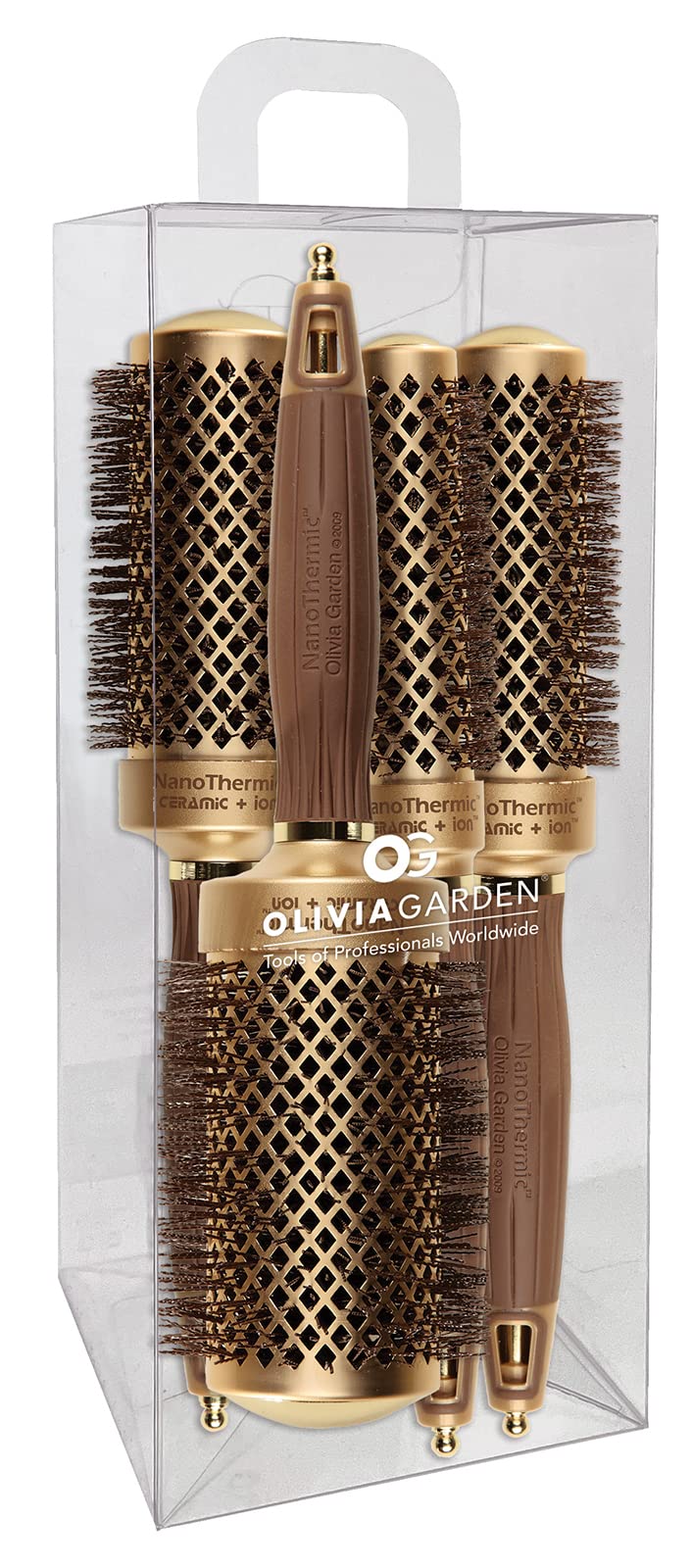 Ceramic Ionic Round Thermal Hair Brush for Professional Blowouts