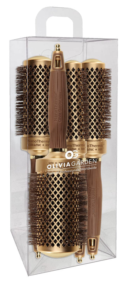 Ceramic Ionic Round Thermal Hair Brush for Professional Blowouts