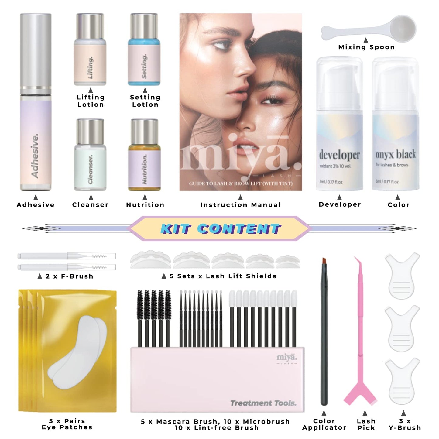 Lash Lift & Brow Lamination Kit for Fuller Lashes and Defined Brows