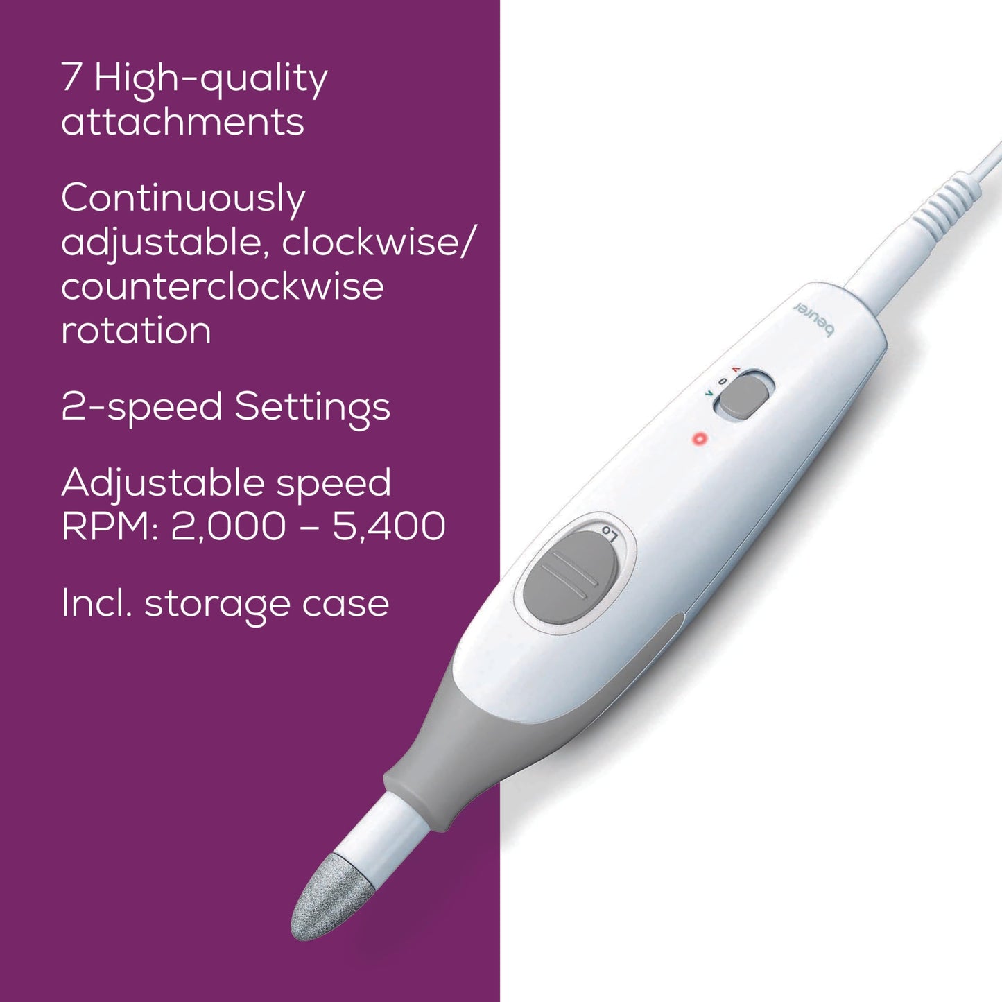 Beurer Electric Nail Drill Kit