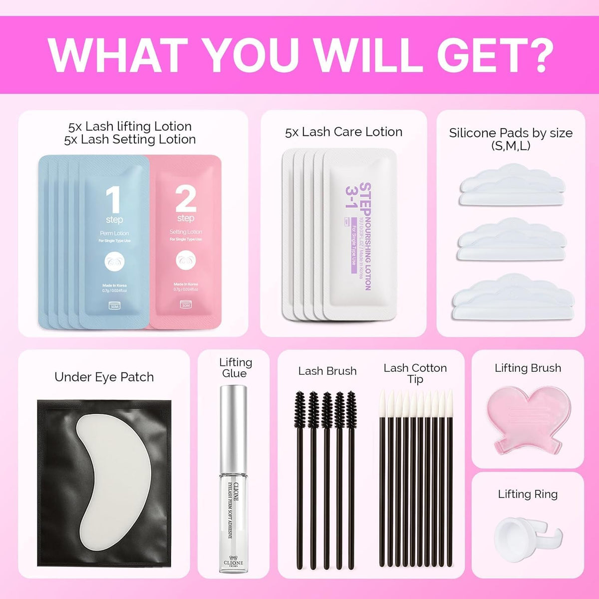 Lash Lift & Brow Lamination Kit for Eyelash and Brow Styling