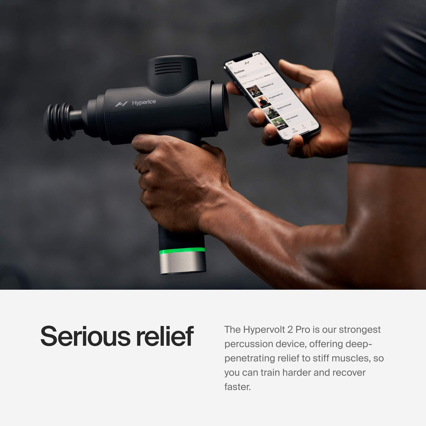 Percussion Massage Gun with Heated Head for Deep Tissue Muscle Relief