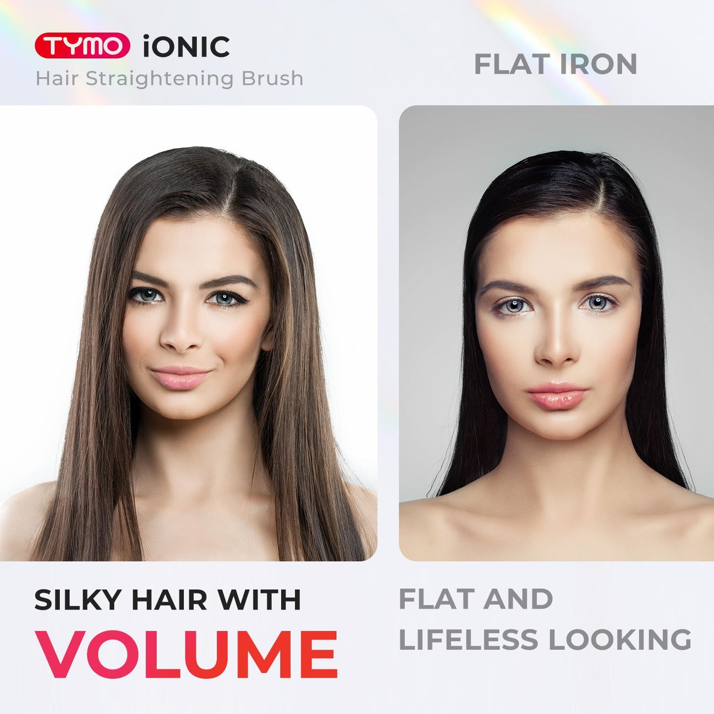 Ionic Hair Straightening Brush with Adjustable Heat Levels for Smooth Styling
