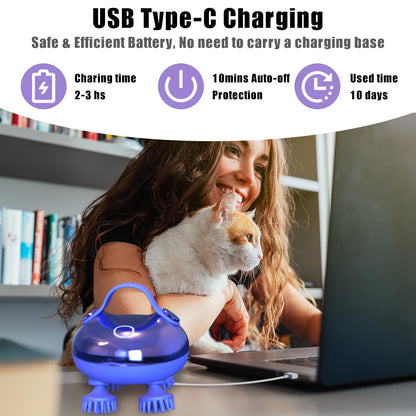 Electric Scalp Massager with Waterproof Design for Relaxing Hair Care