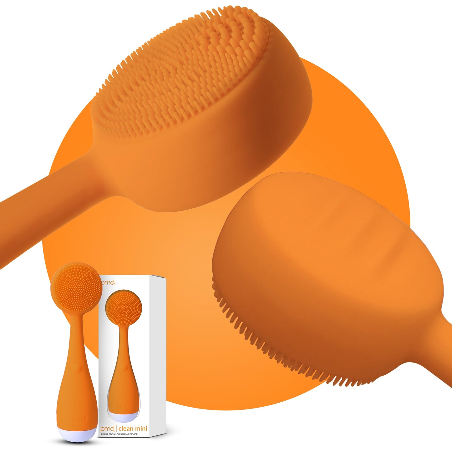 Smart Facial Cleansing Device with Silicone Brush & Skin Massager
