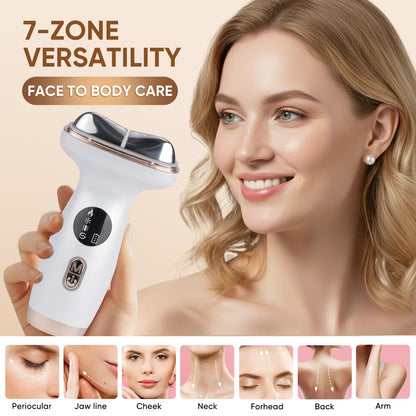 Microcurrent Facial Device with Red Light Therapy