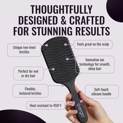 ERGO Professional Super Gentle Paddle Brush