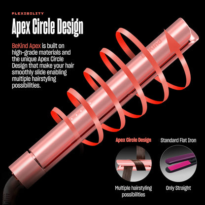 2-in-1 Hair Straightener & Curler with Fast Heating for All Styles