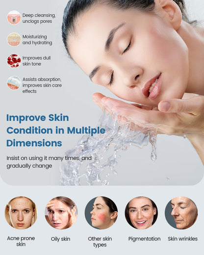 Professional Facial Steamer with Magnifying Lamp & Adjustable Hot Mist Therapy