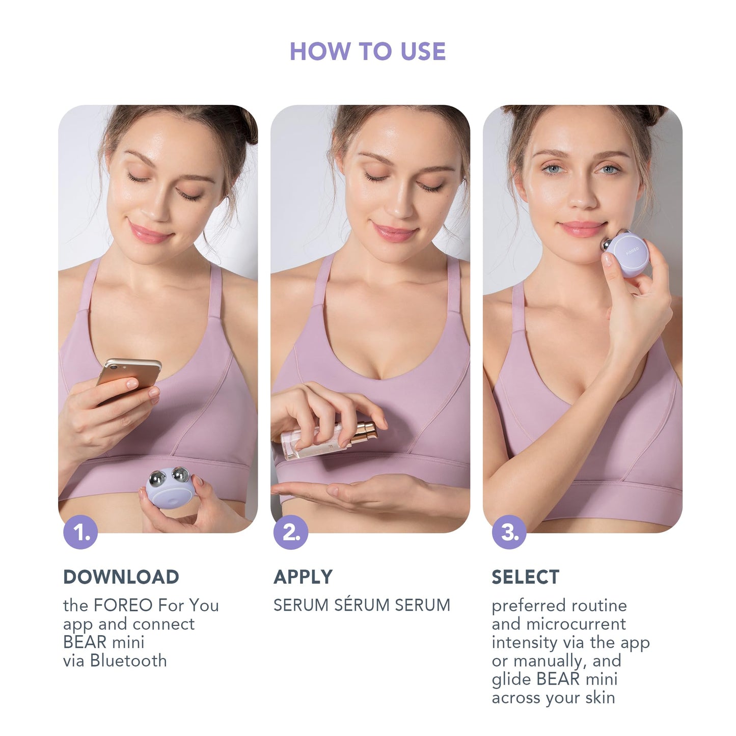 FOREO BEAR mini Microcurrent Facial Device - Instant Face Lift