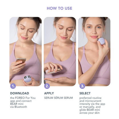 FOREO BEAR mini Microcurrent Facial Device - Instant Face Lift