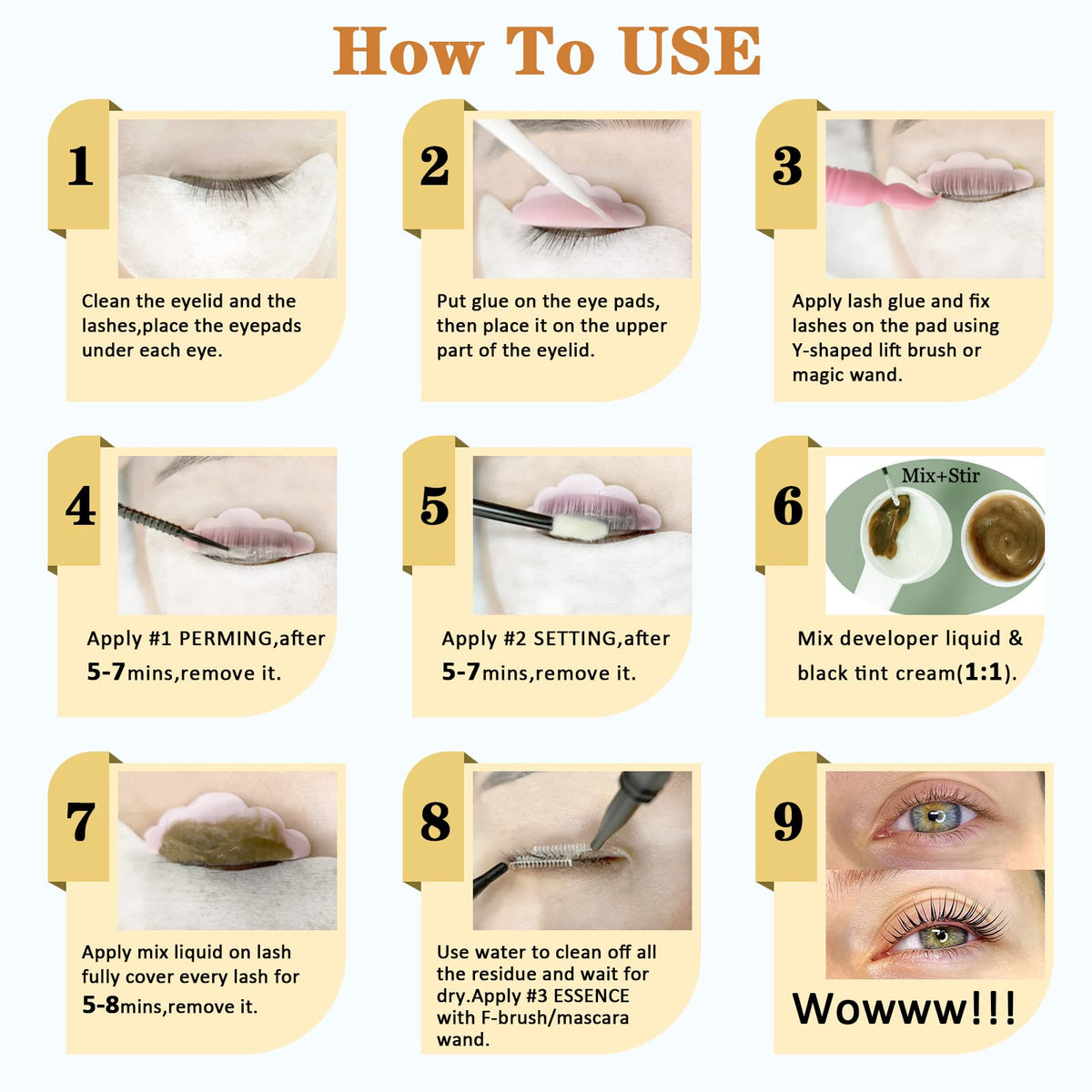 Eyelash Lift & Brow Lamination Kit for Fuller Salon-Style Results
